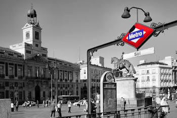 La Puerta del Sol, centre de Madrid… et du pays !